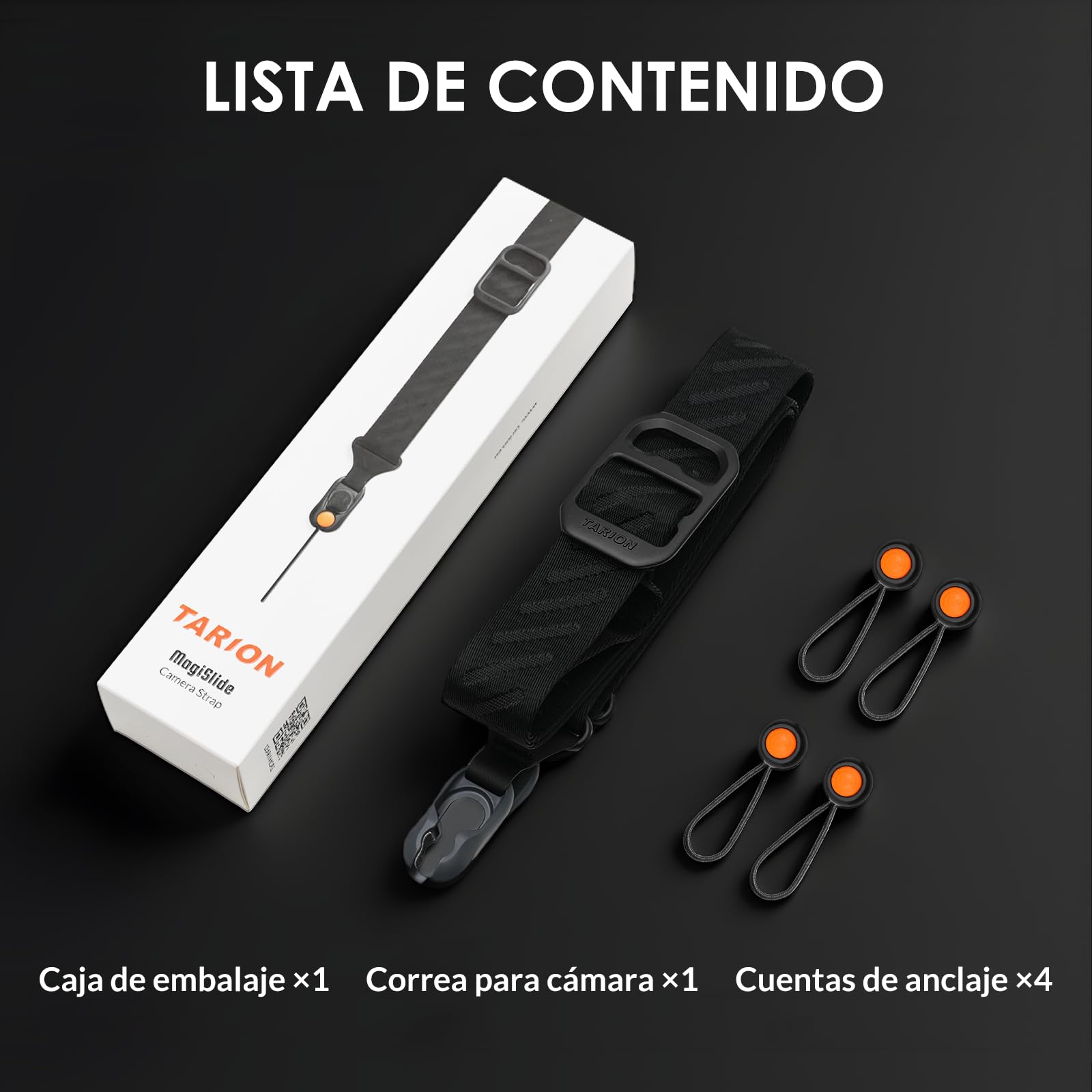 TARION Correa para Cámara de Liberación Rápida: Correa Magnética de Cuello y Hombro para DSLR - Longitud ajustable 83-141cm - Carga de 50 kg con anclajes de seguridad de cable Dyneema - Magislide