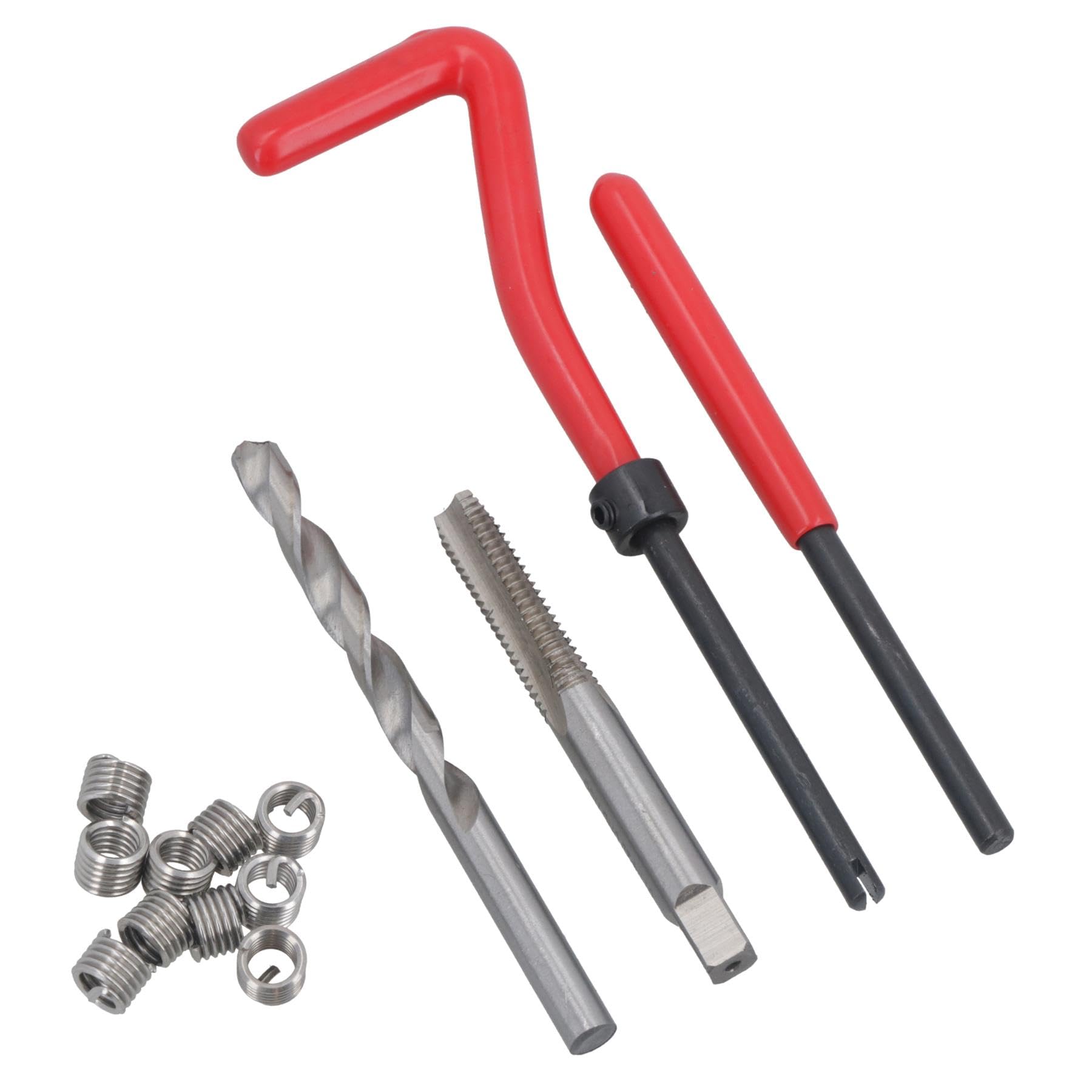 AB Tools 1/4" x 20 UNC Kit de réparation de filetage hélice pour filetages endommagés, ensemble de 14 pièces