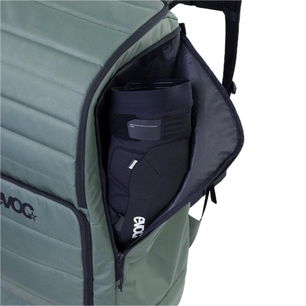 EVOC GEAR BACKPACK 90 Plecak podróżny, plecak turystyczny (solidny plecak z przegrodą na buty, plecak trekkingowy z przegrodami organizacyjnymi, pojemność: 90 l), kolor ciemnooliwkowy
