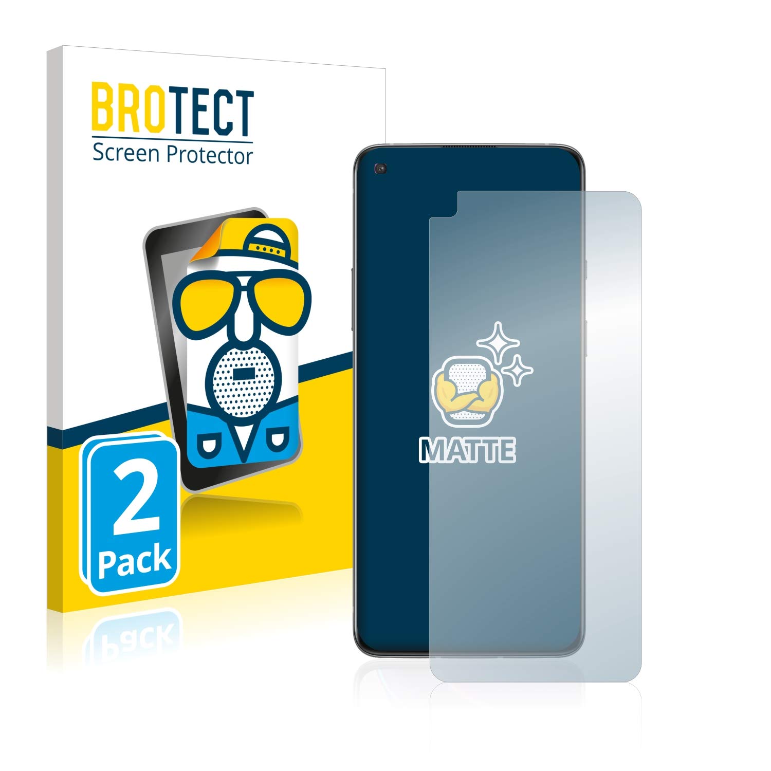 brotect Pellicola Copertura Completa per OnePlus 8T 2 Pezzi - Full-Cover 3D Curvo