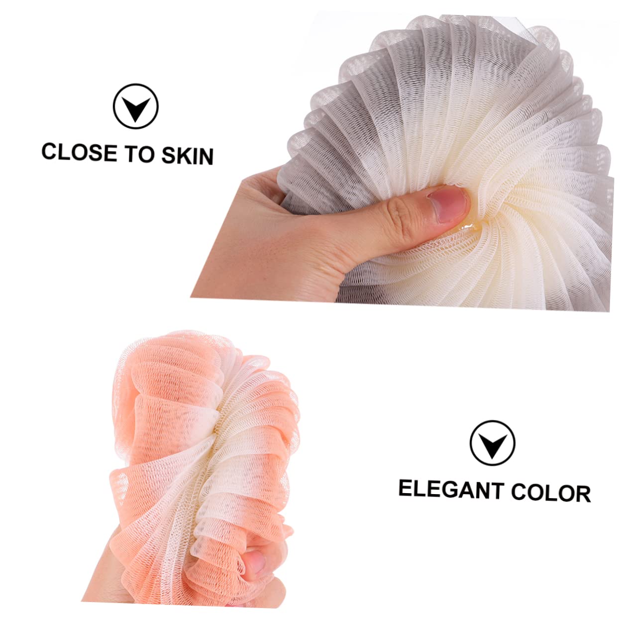 FRCOLOR 6piezas Esponja De De Bola y Atractiva Para Exfoliar y Limpiar La Elegantes Baño Estilizado