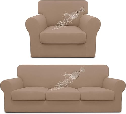 Easy-Going Funda para silla 100% impermeable, incluye funda para sofá de 3 plazas