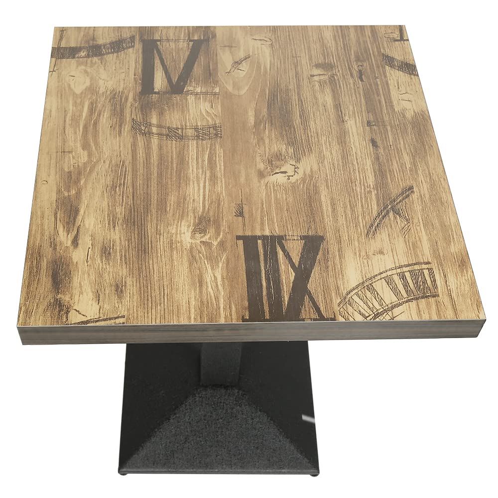 LANTUS Bartisch, Kneipe, aus Metall, Bartisch, quadratisch, Kleiner Tisch, Pubtisch, Stehtisch für 4 Personen (60 * 60 * 75cm（A）)