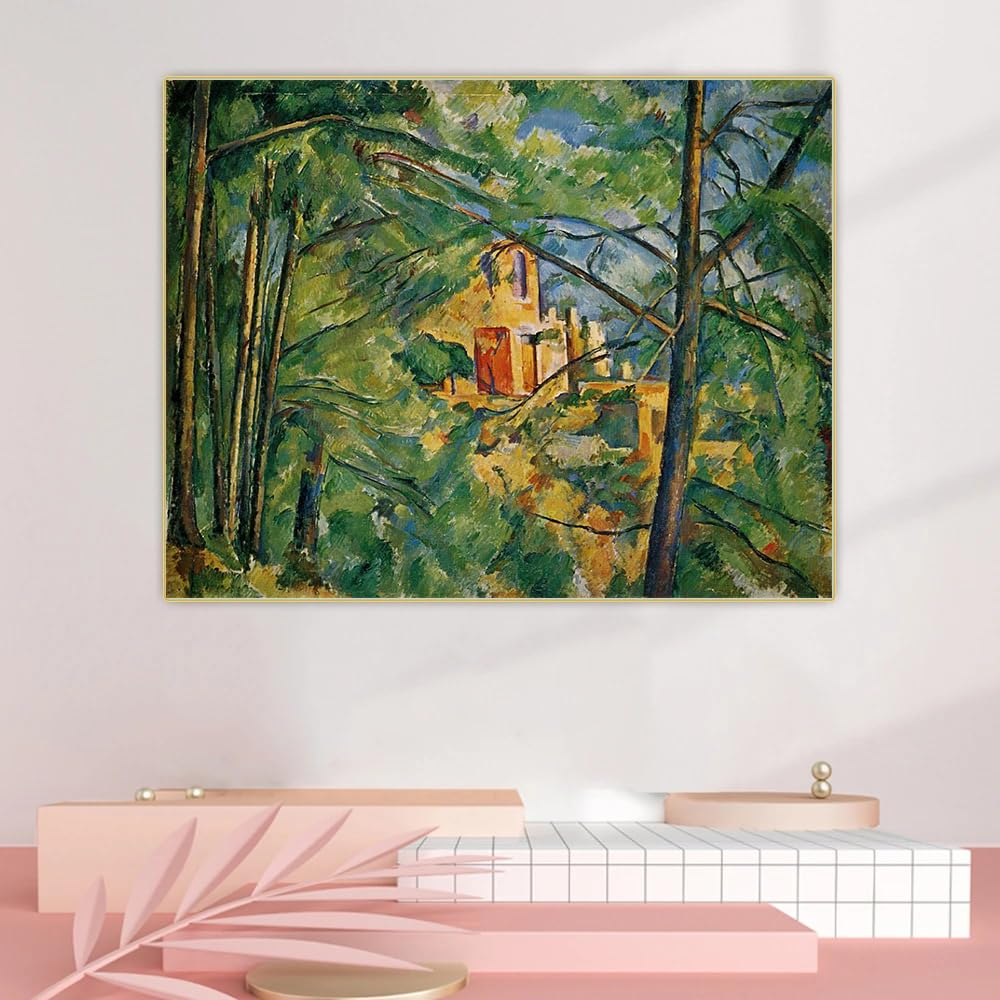 ポール•セザンヌ リトグラフ アート 絵画 インテリア 額縁 絵画 額入り 壁掛け F4 ポール セザンヌ 複製画 額飾り 1枚 世界