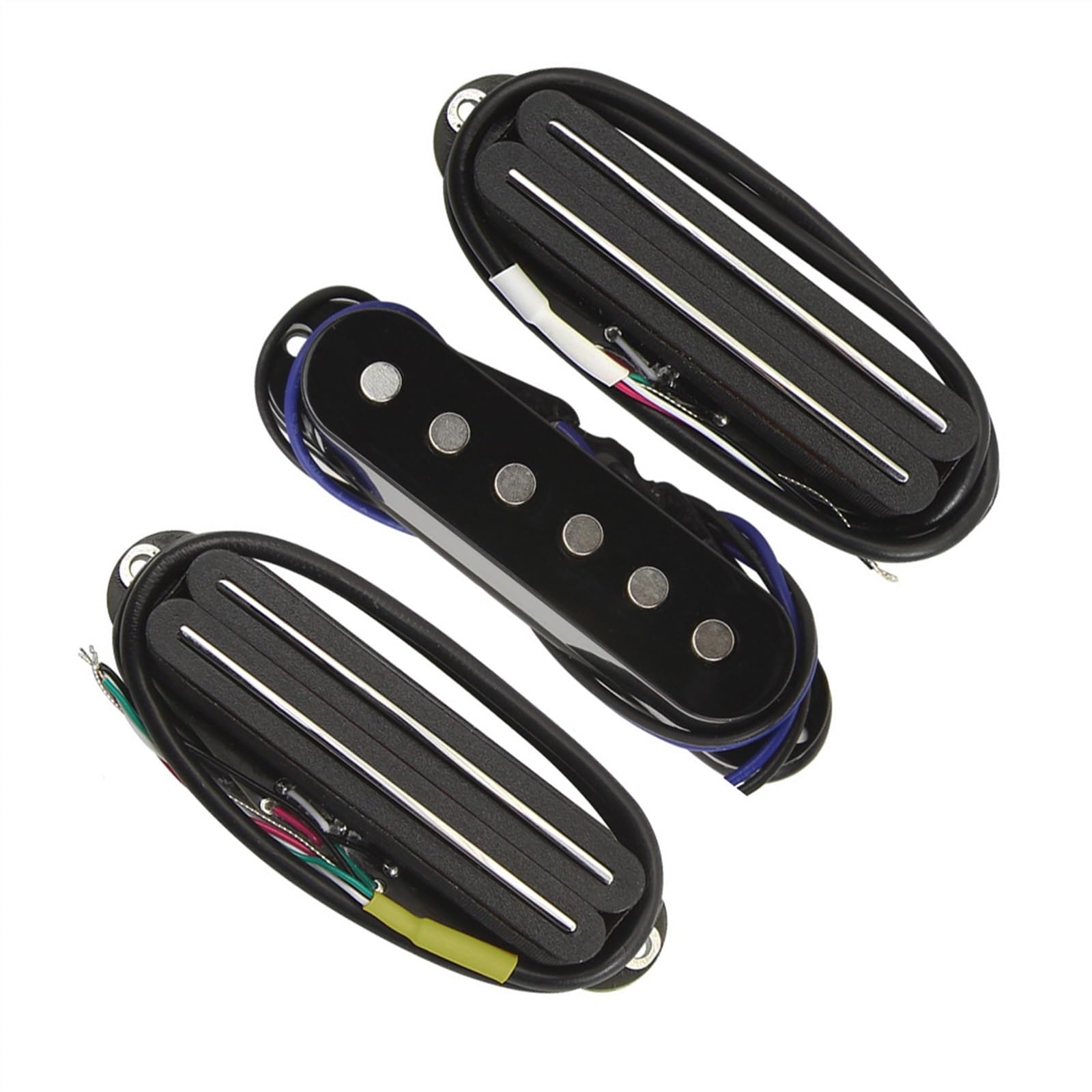 Imanes De Cerámica Pastilla De Doble Riel Caliente Y Pastilla De Bobina Simple Para Piezas De Guitarra SSS Piezas de Guitarra Eléctrica (Color : 01)