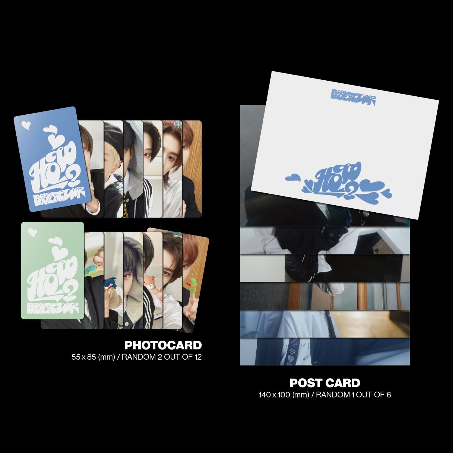 BOYNEXTDOOR - 2nd EP [HOW?] (Earth Ver.) Photo R + Photocard + Meme Card + 4-Cut Photo + Post Card + Scratch Card + Folded Poster + 3 Extra Photocards