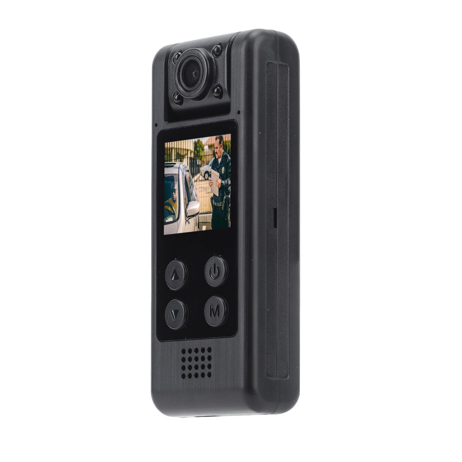 Videoregistratore Indossato Dalle Forze Dell'ordine Videocamera 4K Ultra HD con Connessione WiFi per Professionisti della Sicurezza