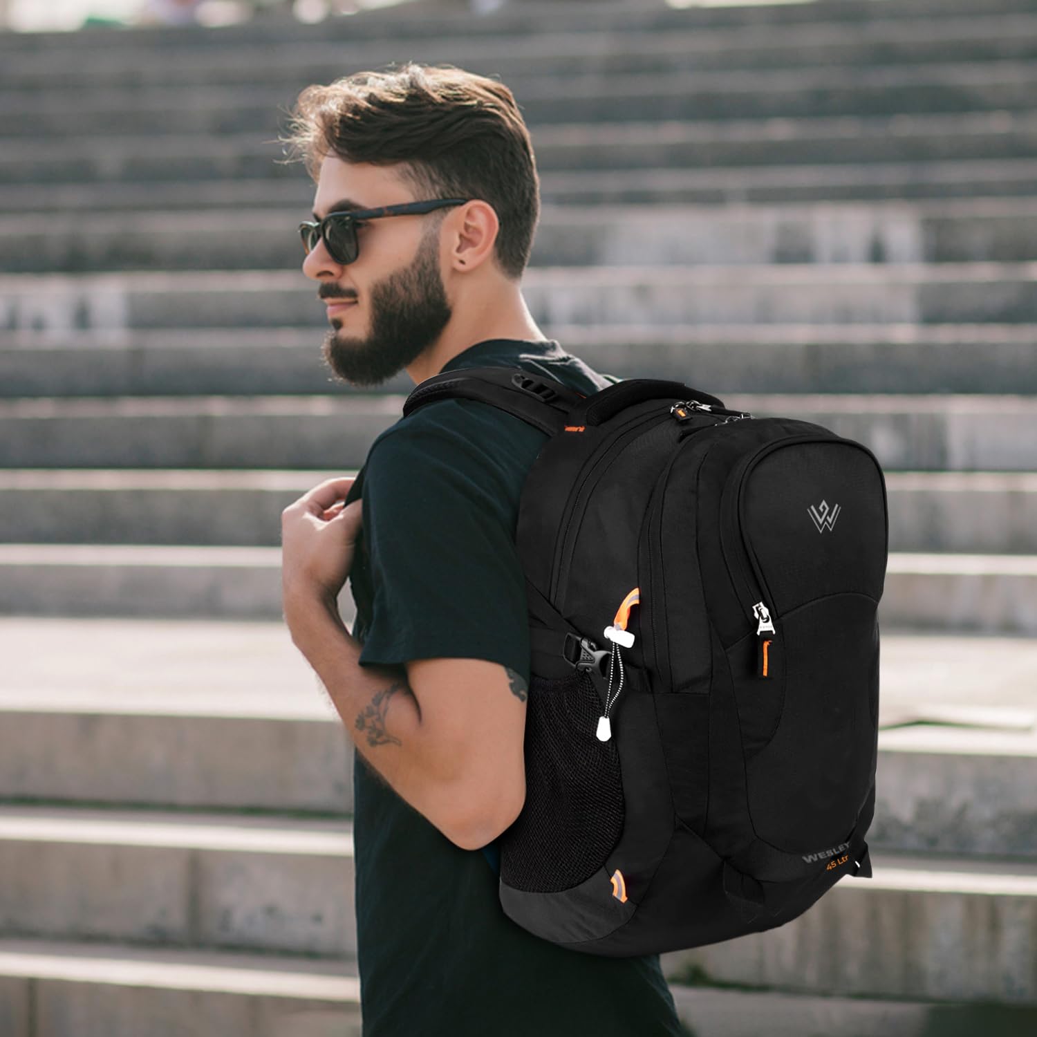 Wesley Spartan Unisex Travel Hiking Laptop Bag fits Upto 17.3 inch with Raincover and Internal Organiser Backpack Rucksack College Backpack 10 61tX99gc11L. SL1500