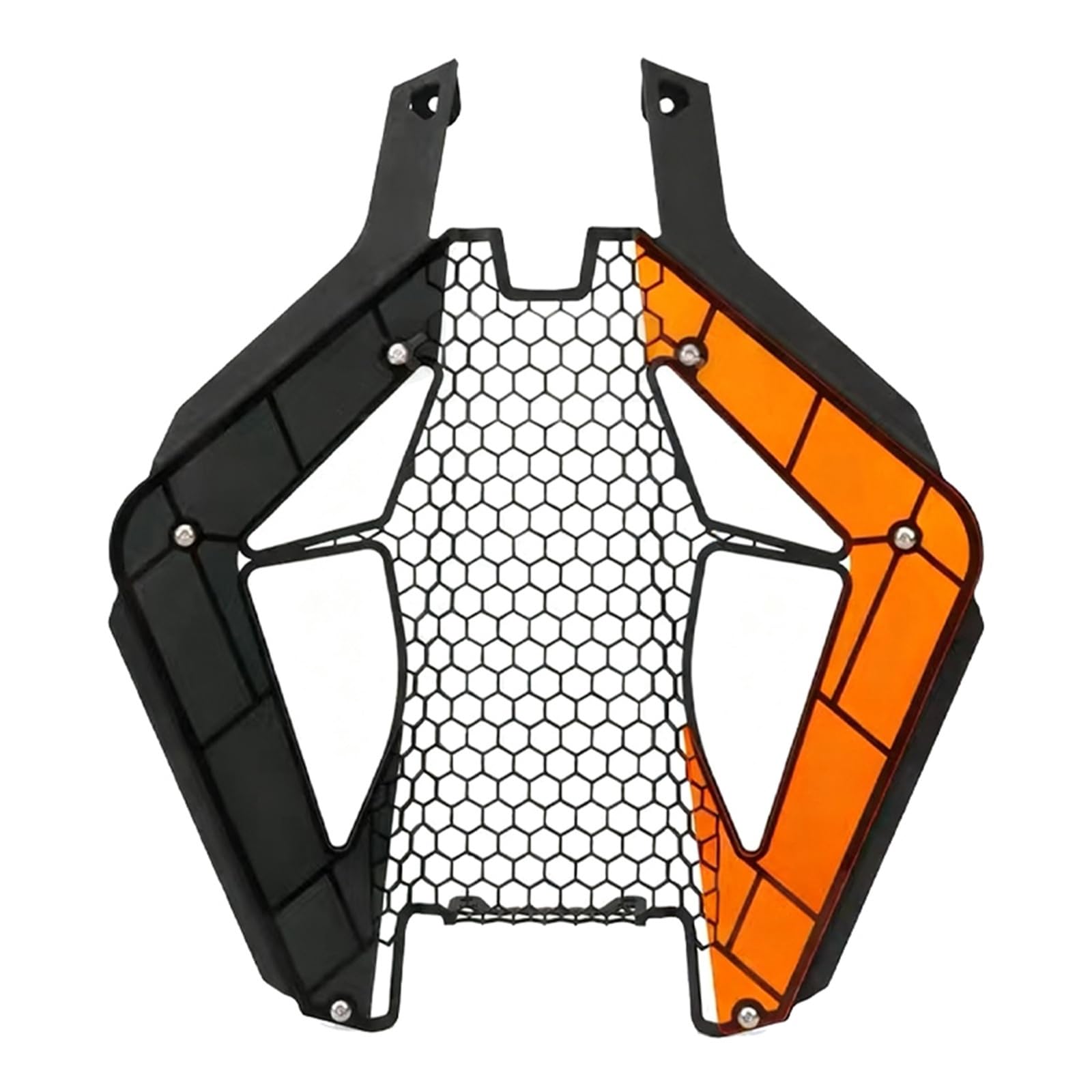 headlight lens guard For KTM 1390 Super Duke R Evo SuperDuke 1390 R 2024 2025 Motorcycle Headlight Protector Grille Guard Cover Protection light lamp protection shade(Black+Orange)