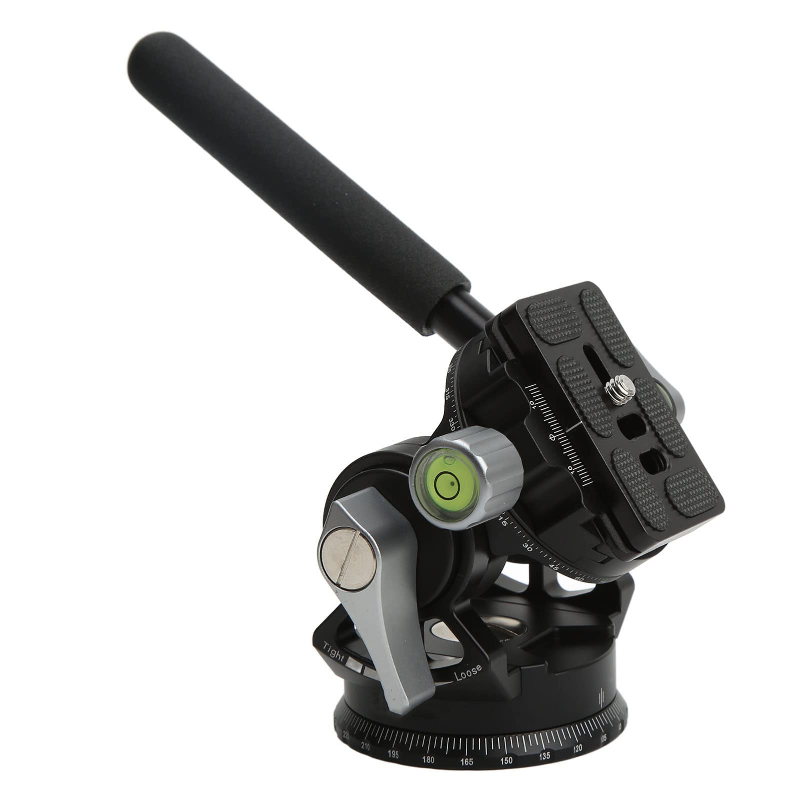 Cabezal de Trípode Panorámico para Cámara de Aleación de Aluminio con, Cabezal Fluido Ligero para Disparar Cámaras SLR