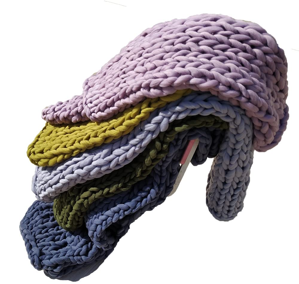 Tęczowa wełna Super gruba wełniana gruba włóczka Bulky Roving Big Hand Knitting Blanket Wool (Kolor: Jasny turkus) (Turkusowy)
