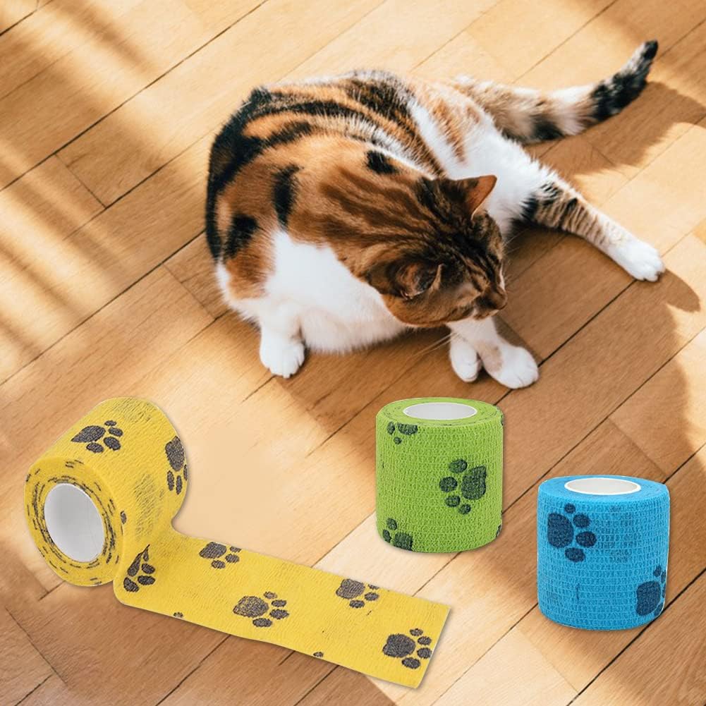 Cohesive Bandages,Vet Wrap Bandages,Pet Bandages for Dogs,Dog Paw