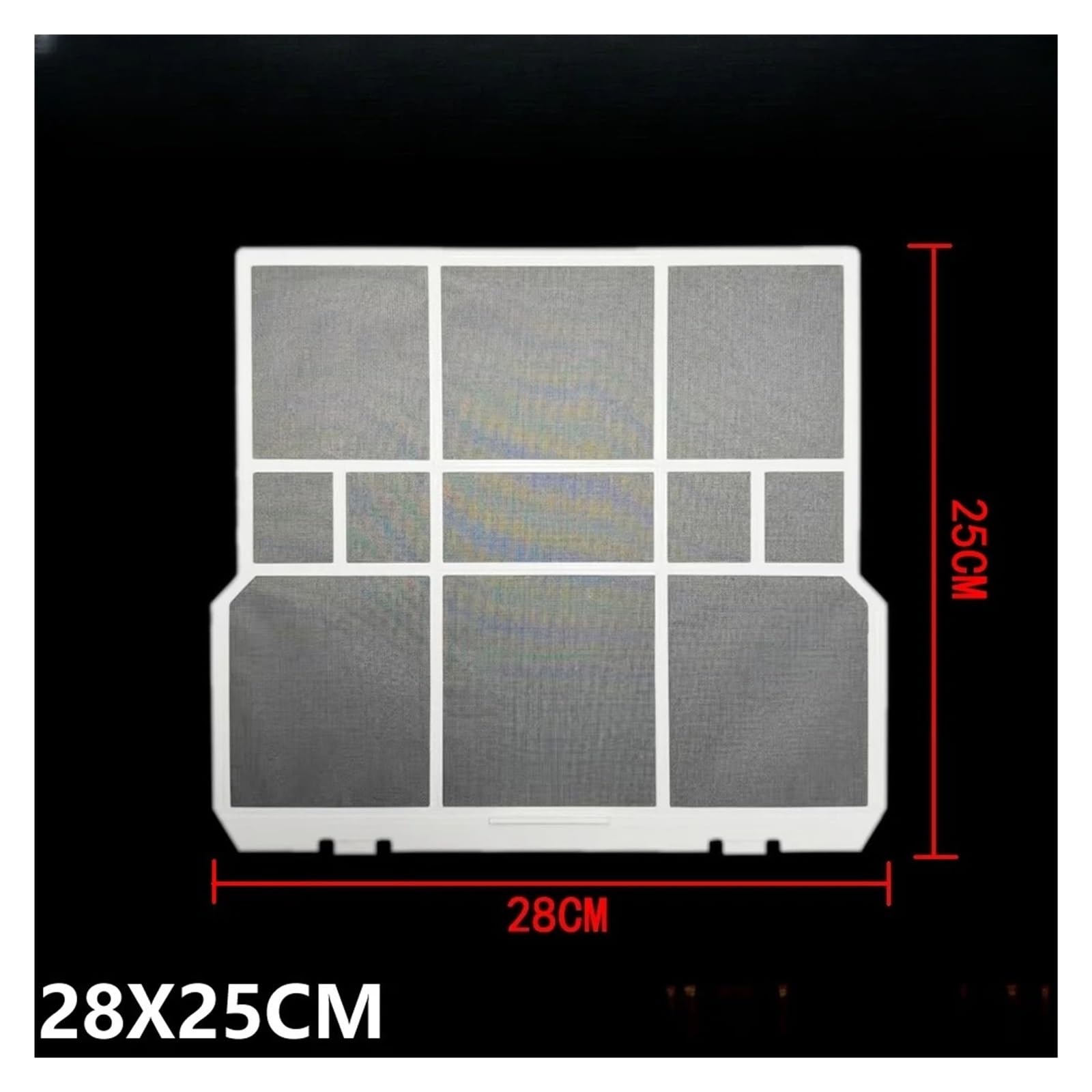 Schermo antipolvere for filtro aria condizionata, compatibile con TOSHIBA | 2 pezzi, filtro 28X25C