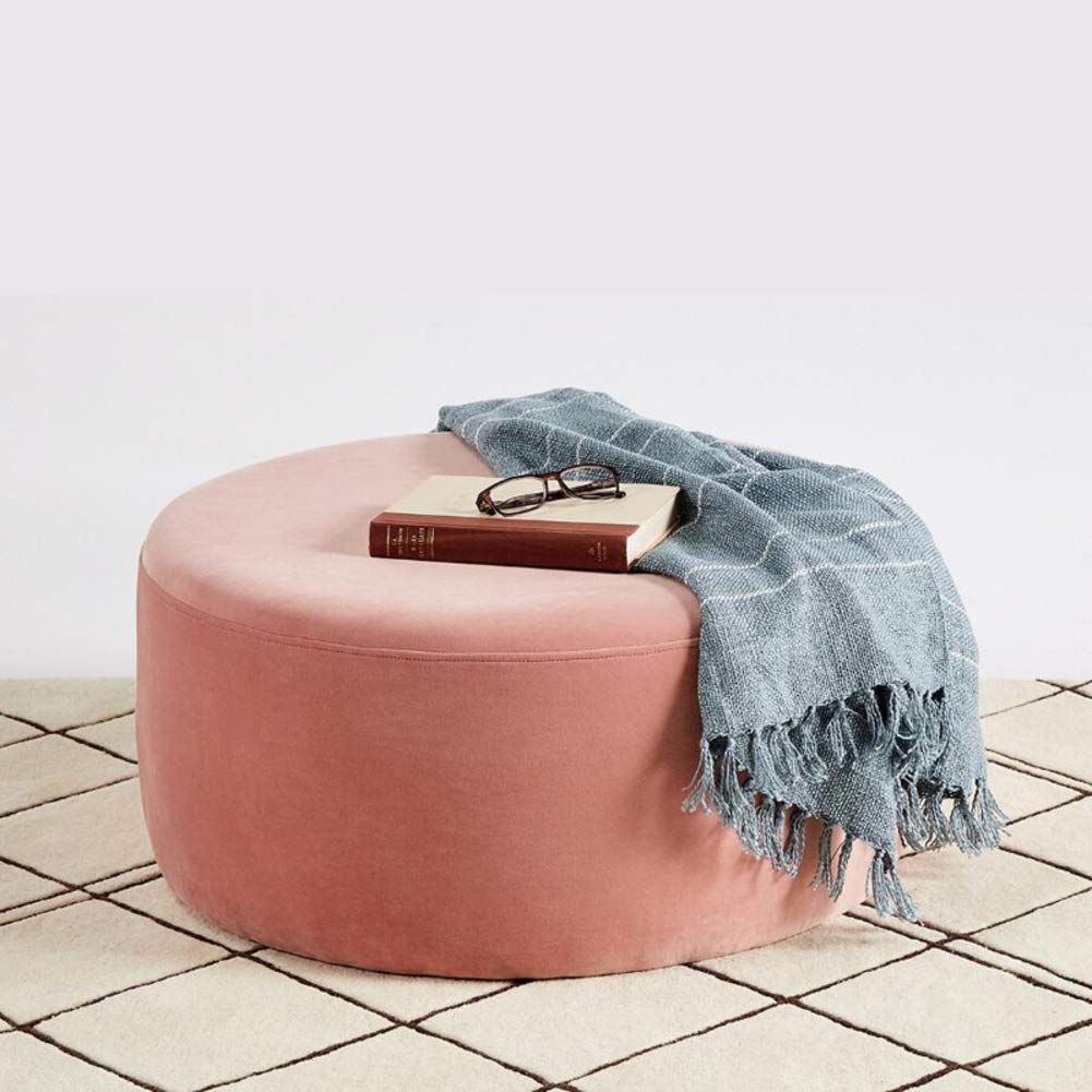 Housse amovible pour nettoyer facilement votre tabouret vert de salon