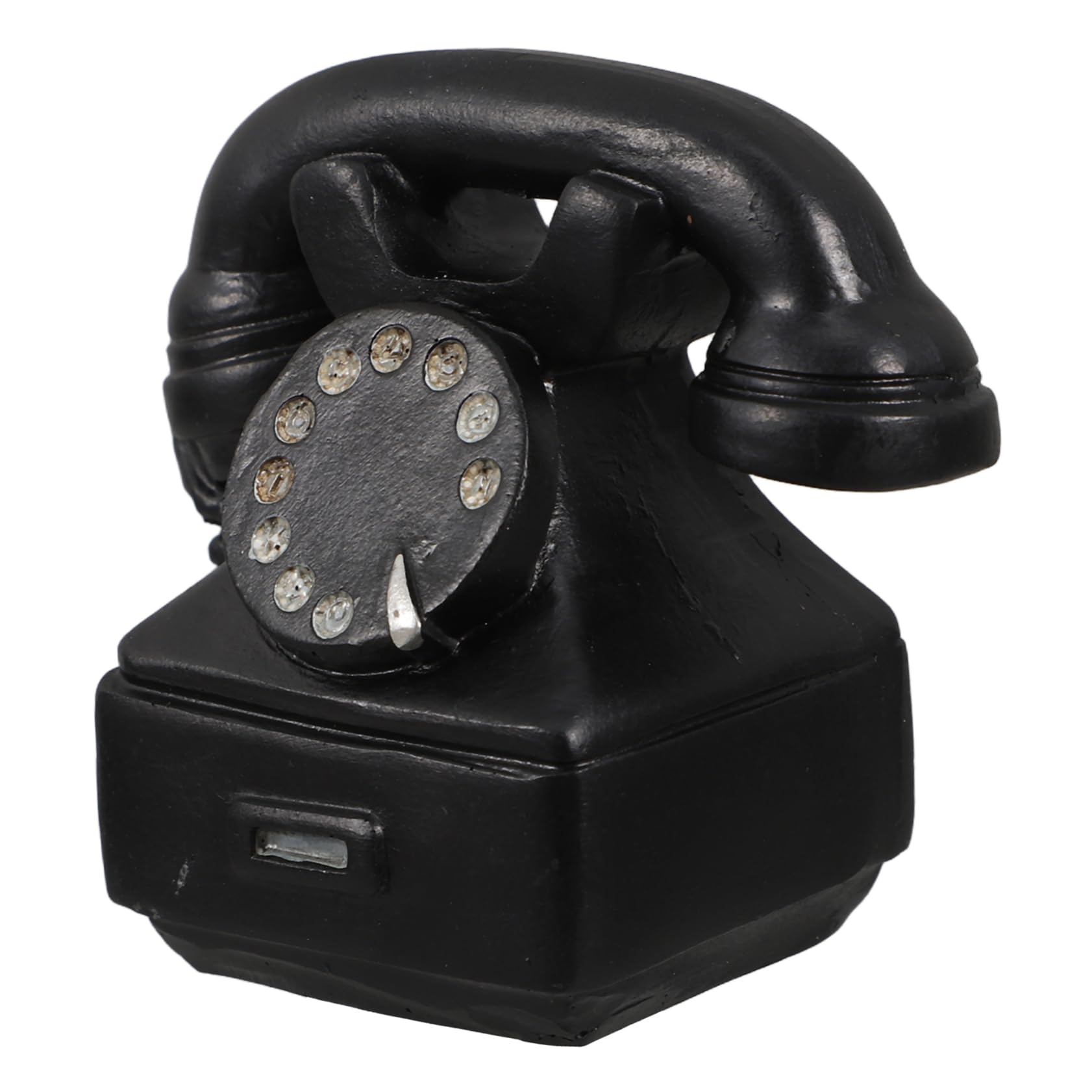GRIRIW Vintage Office Decor Resin Miniature Phone Retro Phone Ornament for Home