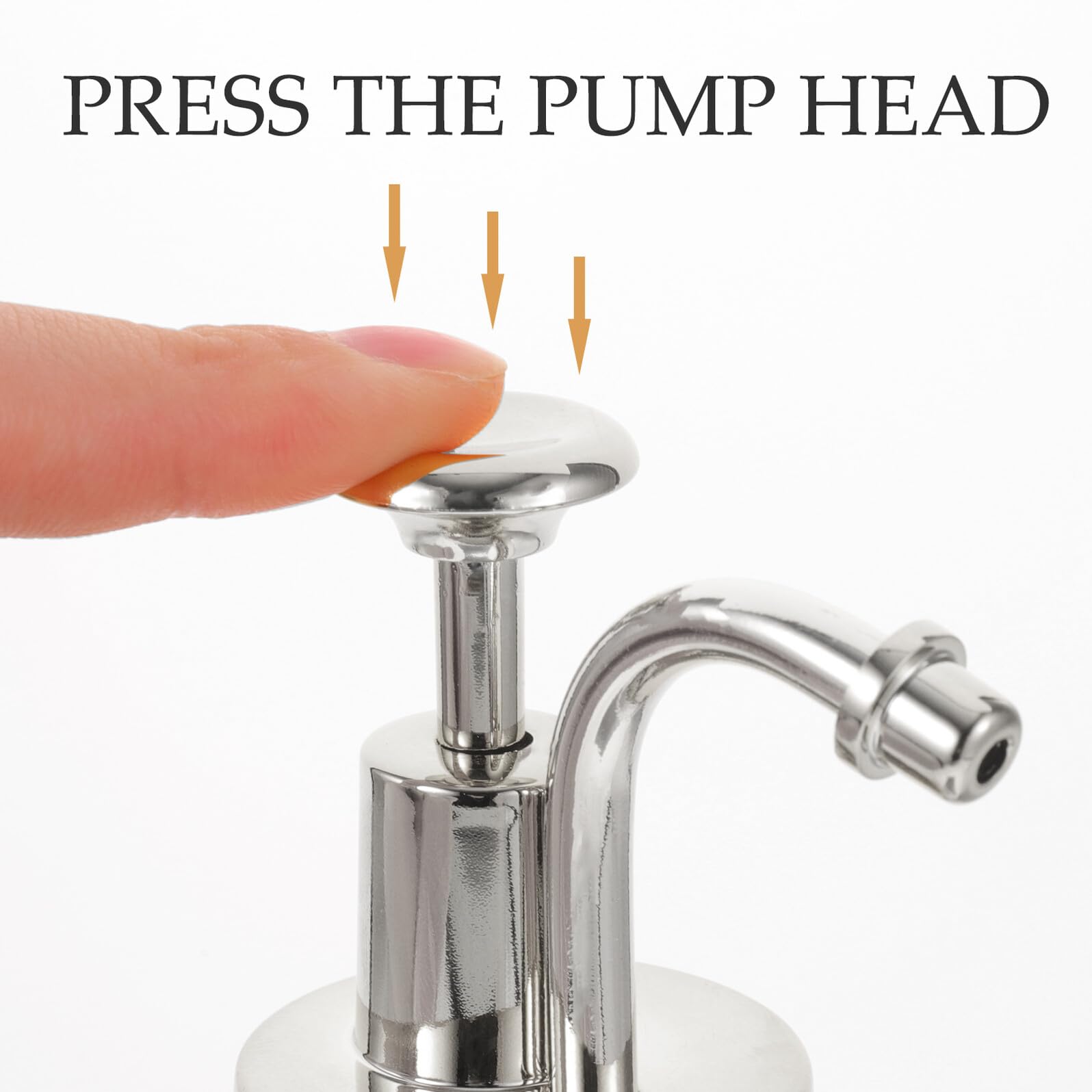 NUOBESTY Dispenser in Vetro Pompa, Argento, per Sciroppo e Succo