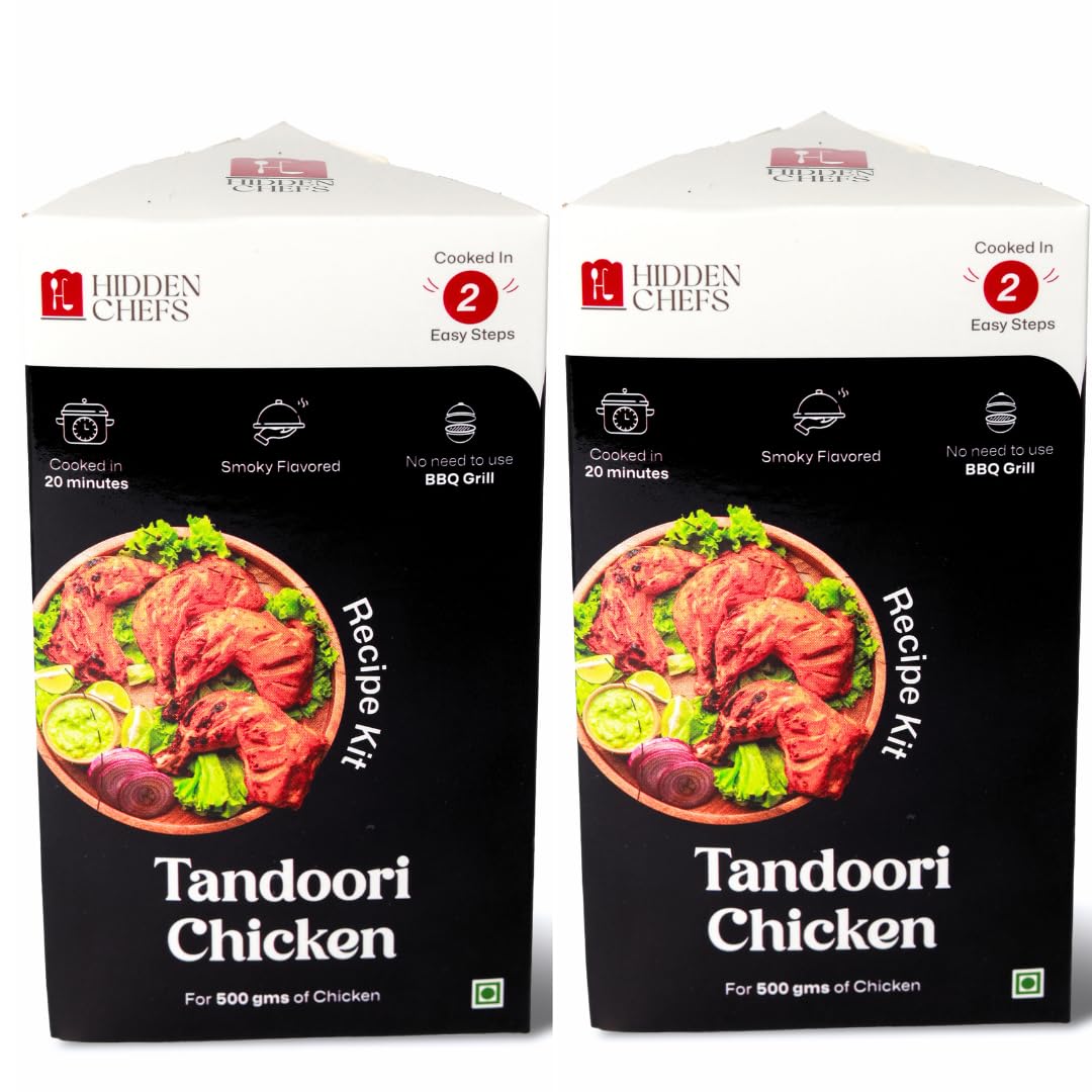See full amazon price history chart for Hidden Chefs Tandoori Chicken - Instant Recipe Kit for Delicious Home Cooking - Cooked in 20 Mins - Pack of 2 - No Preservatives - 1 Kit used in 500 Gms of Chicken - Smoky Flavored Hidden Chefs Tandoori Chicken - Instant Recipe Kit for Delicious Home Cooking - Cooked in 20 Mins - Pack of 2 - No Preservatives - 1 Kit used in 500 Gms of Chicken - Smoky Flavored (B0D1KLJPYX) Amazon Price History, Amazon Price Tracker