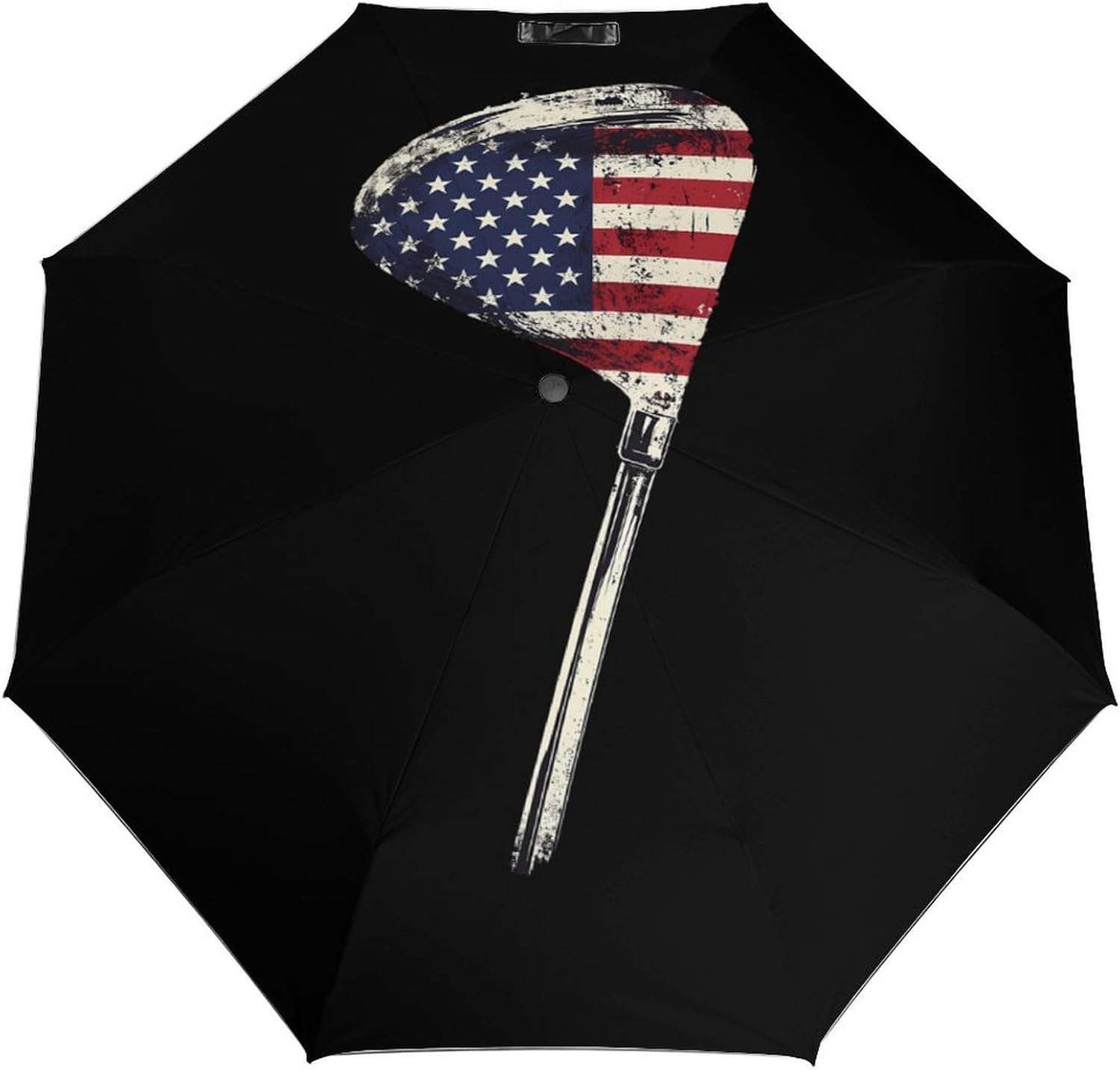Golf Club U.S.A. Flag Travel Folding Umbrella Windproof Rain Auto Open Close Sun Umbrellas