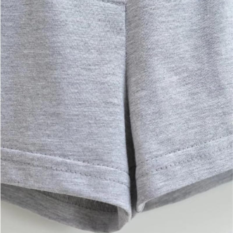 Relaxed Short Pants with Elastic Waist Bow Decoration for Women