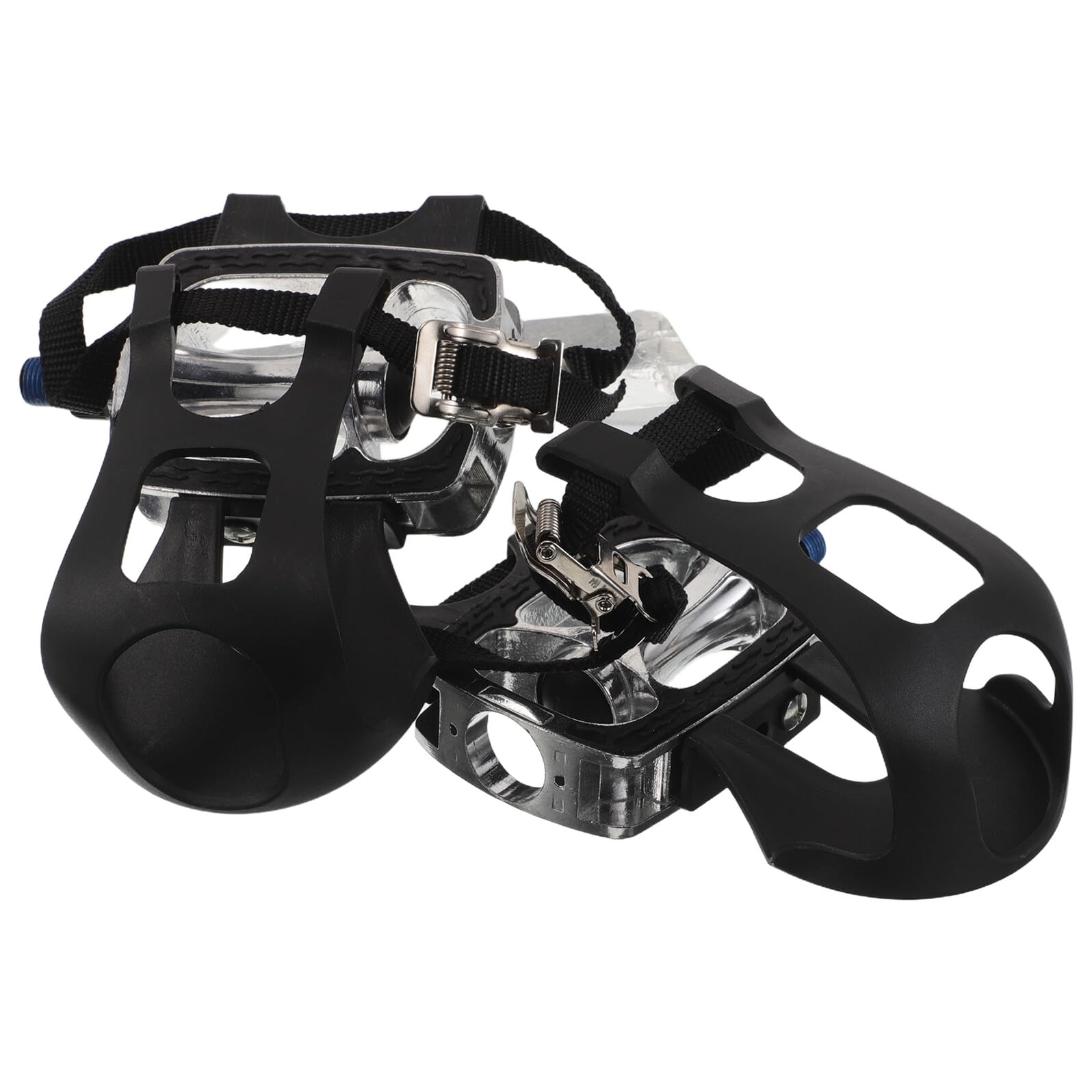 GARVALON Pedales Antideslizantes para Bicicleta Estática 1/2 Negros Repuestos de 2 Piezas con Superficie Texturizada Compatibles con Bicicletas de Fitness para Entrenamiento Casa y
