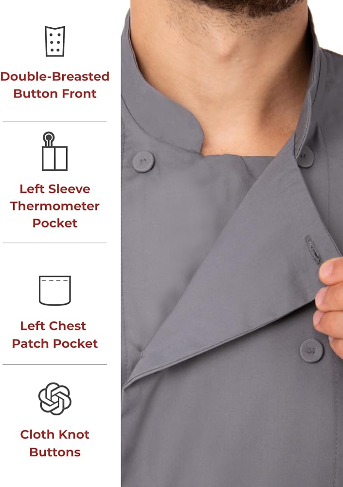 Amazon.co.jp: [Chef Works] シェフワークス モロッコ 七分袖コック