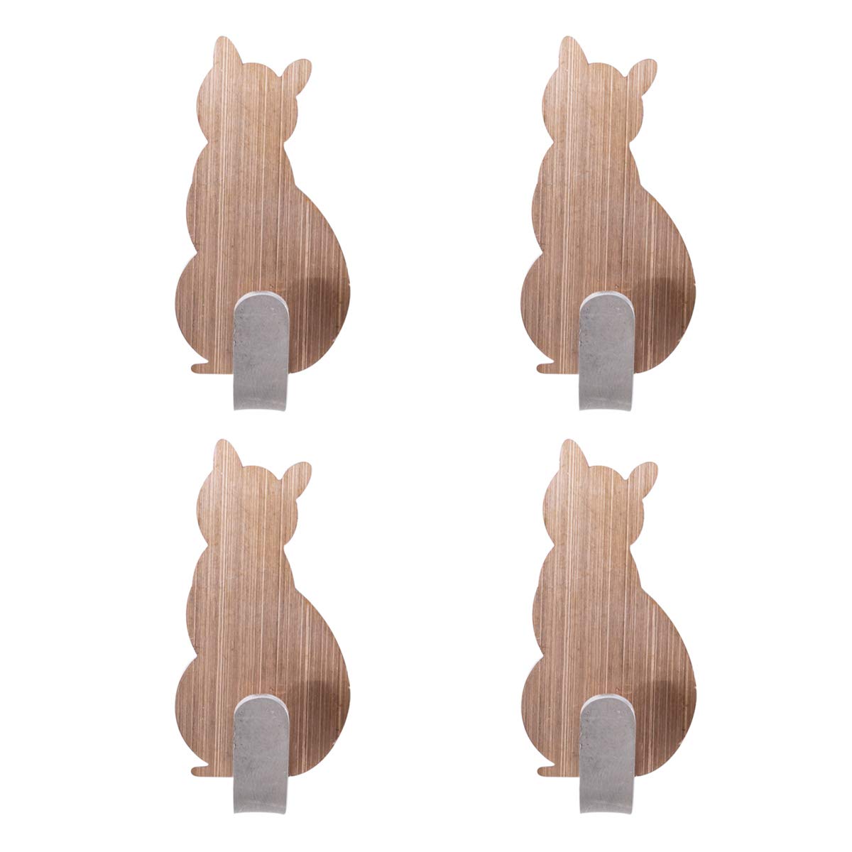Genérico Toallero Ganchos para Toallas autoadhesivos Ganchos para Albornoz Ganchos Decorativos Ganchos de Pared creativos para Gatos Acero Inoxidable Soporte para Toallas de baño Cocina Ganch