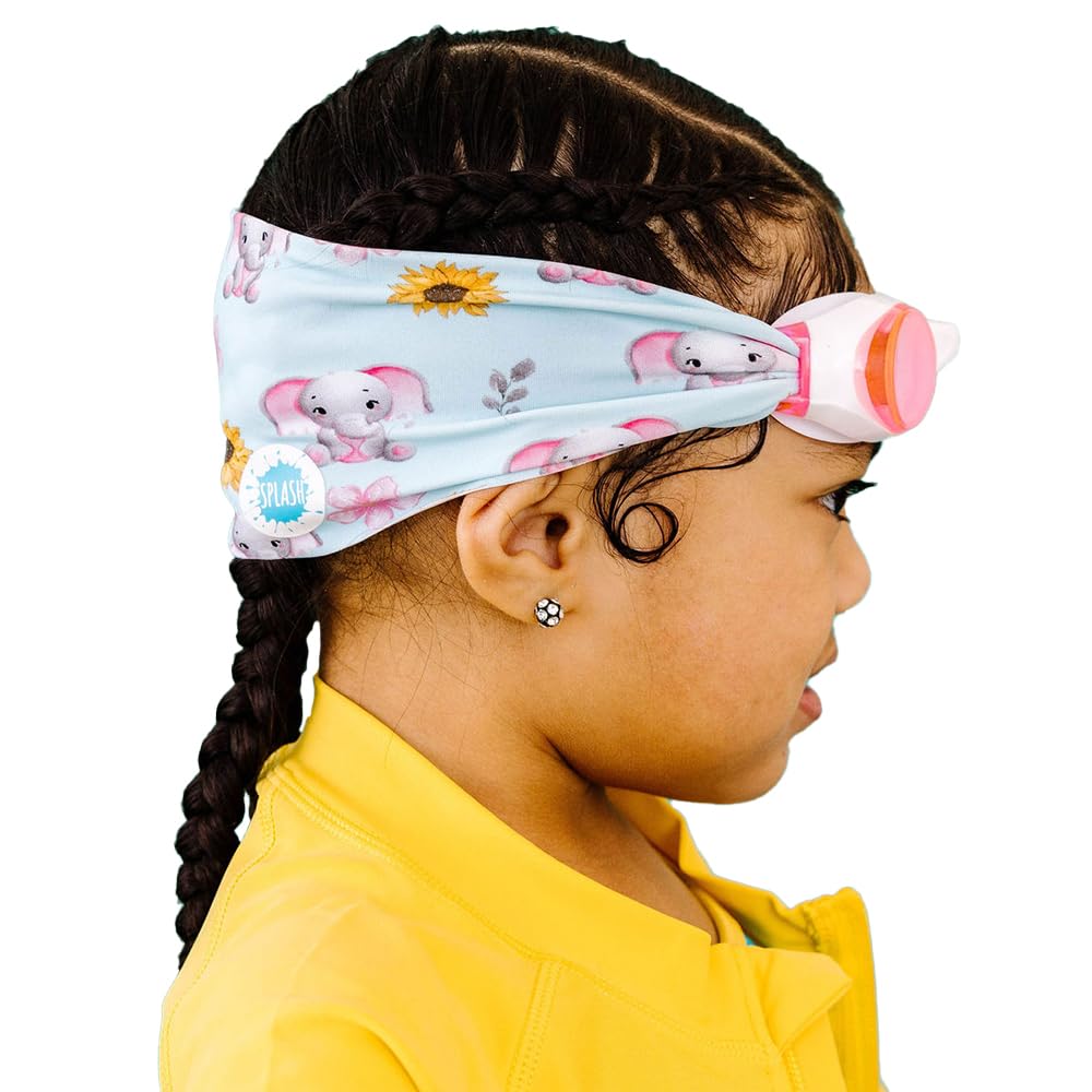Splash Place SWIM GOGGLES with Fabric Strap - Adult & Kids Swim Goggles - PINKS & PURPLES