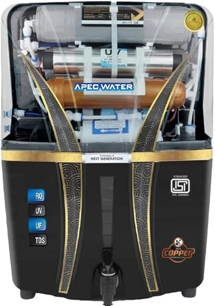 Apec Water Copper Filter, RO Water Purifier with 10 Stage Purification Filtration, UV, UF, TDS Adjuster a