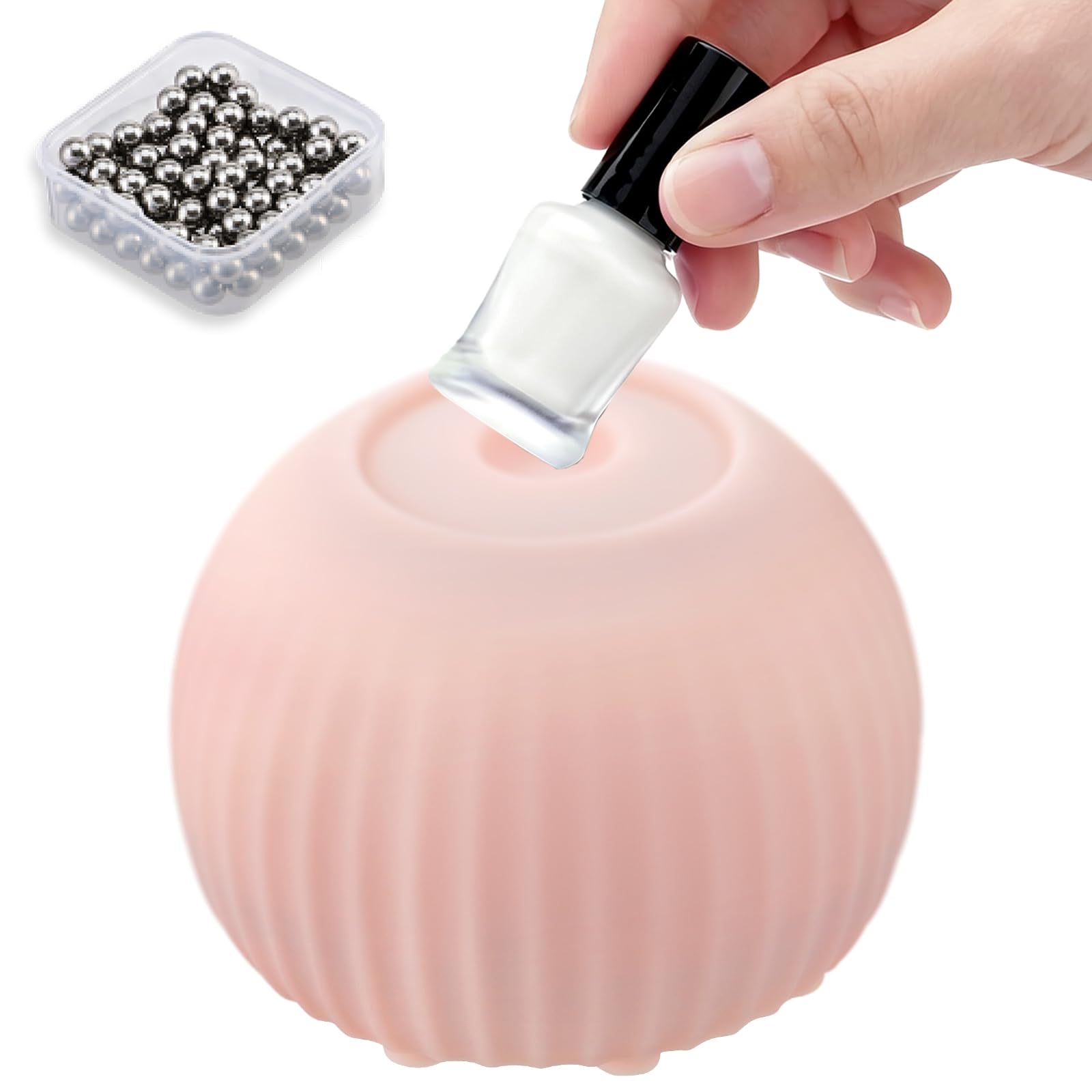 Mini Vortex Mixer 5000 RPM, coctelera de pintura con modo táctil, agitador de vórtice de laboratorio con 100 bolas de mezcla para esmalte de uñas, gel de pestañas, tinta de tatuaje, pinturas acrílicas