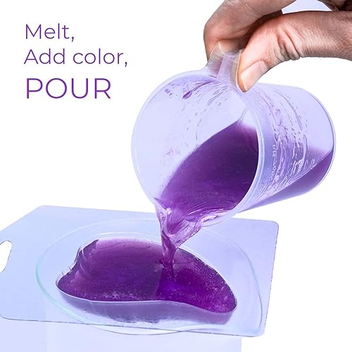 Miniatura 9 de Moldes de jabón para hacer jabón, juego de 4 moldes de plástico ALEXES - Molde de plástico cuadrado - Molde plástico redondo - Molde de plástico