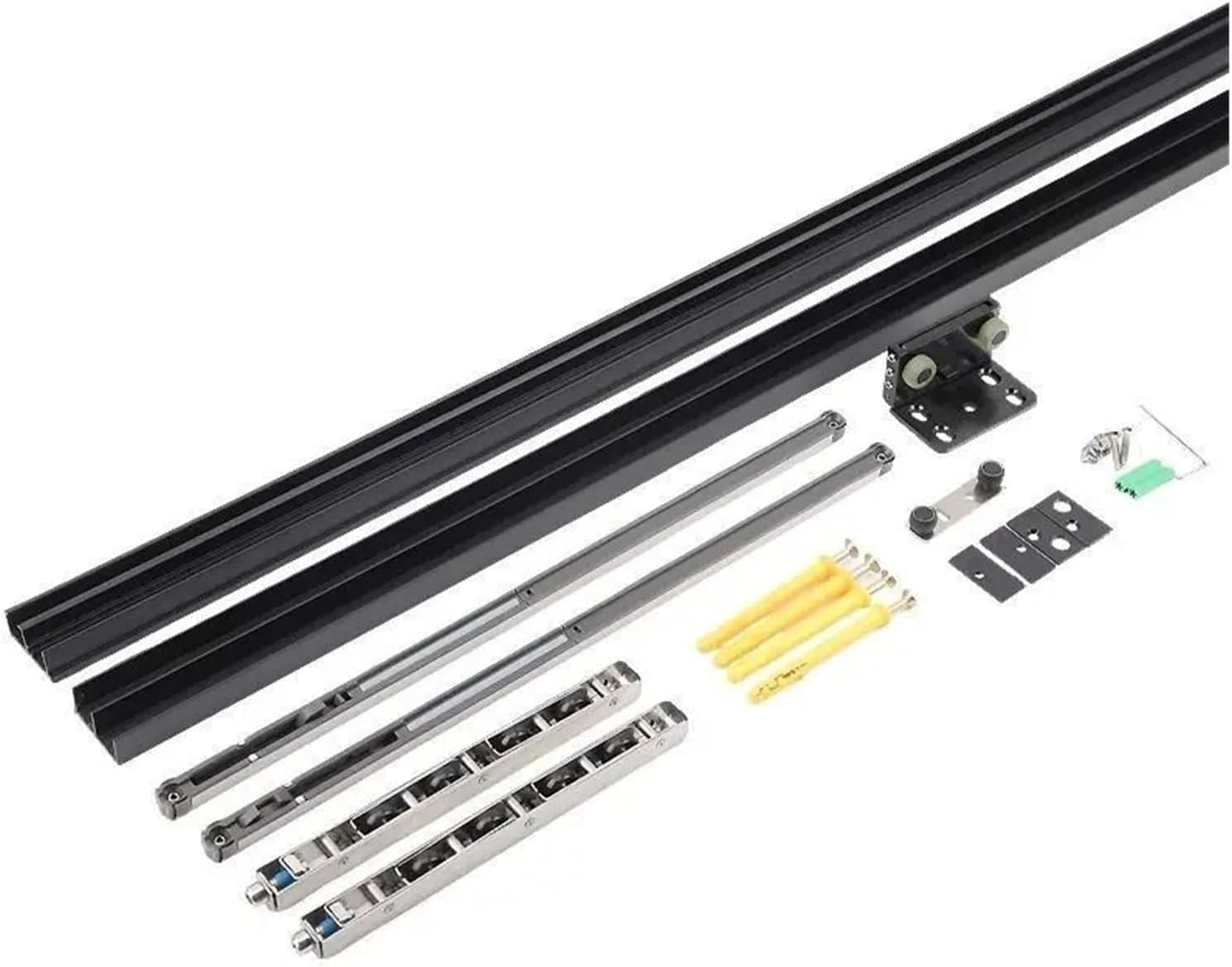 Bidirectional Buffering Invisible Track Aluminum Frame Slide Rail