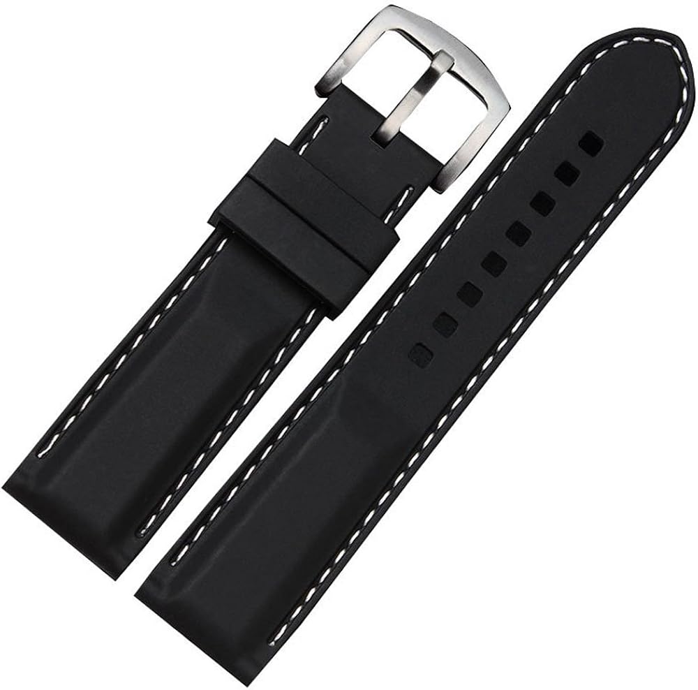 Cinturino Oozoo In Pelle Sabbia 24mm - Fibbia Argento, Universale Per Orologio