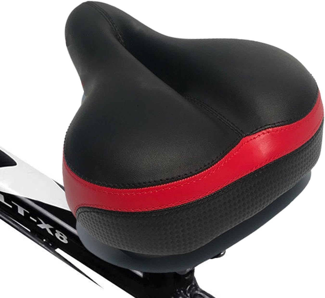 Bike Seat Seat Replacement Oversized,Comfort Shock Absorbing Exercise Bike Saddle for Camping Travel