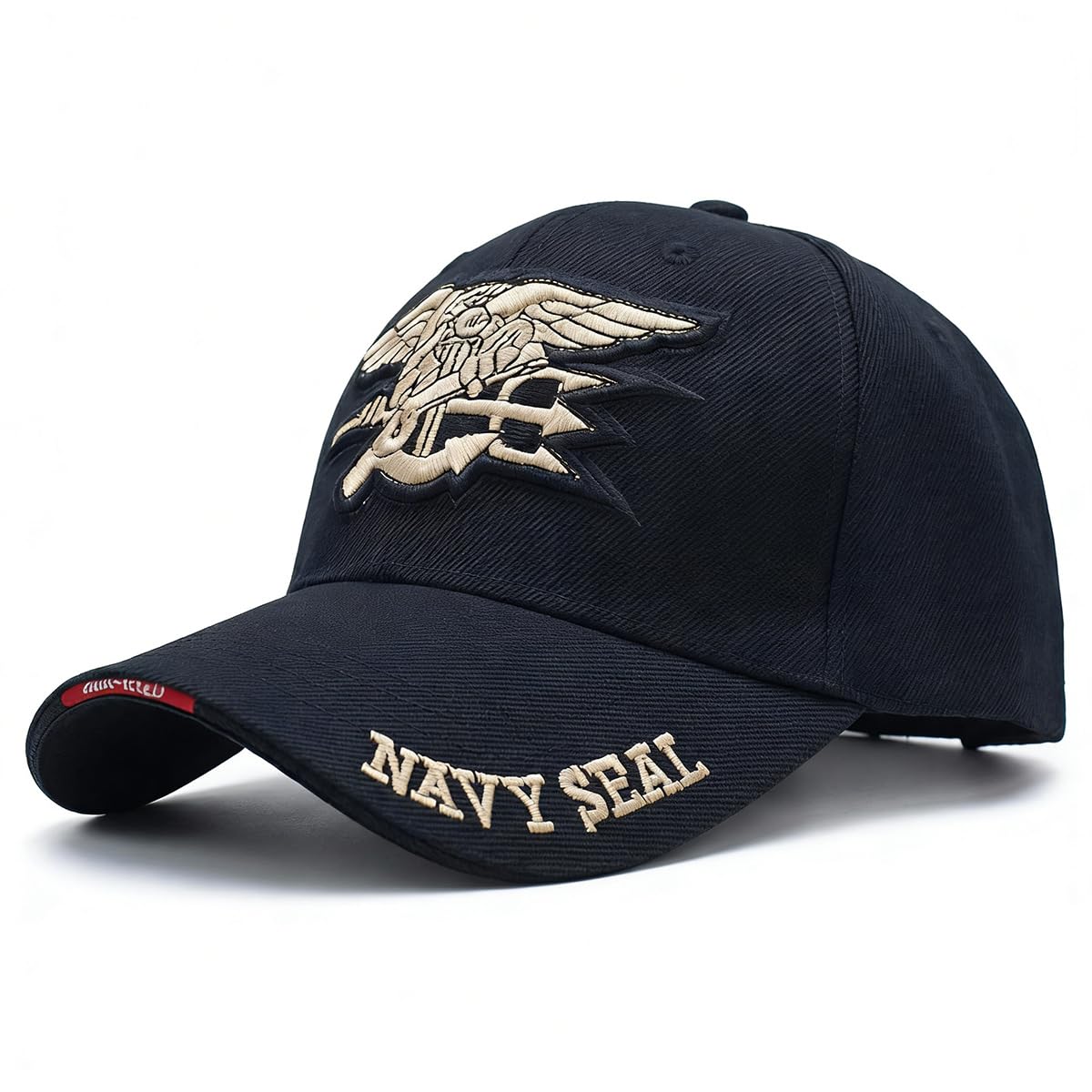 GAOXUQIANG Mens US Navy Baseball Cap Navy Seals Cap Tactical Army Cap Trucker Gorras Snapback Hat for Adult,Black,L
