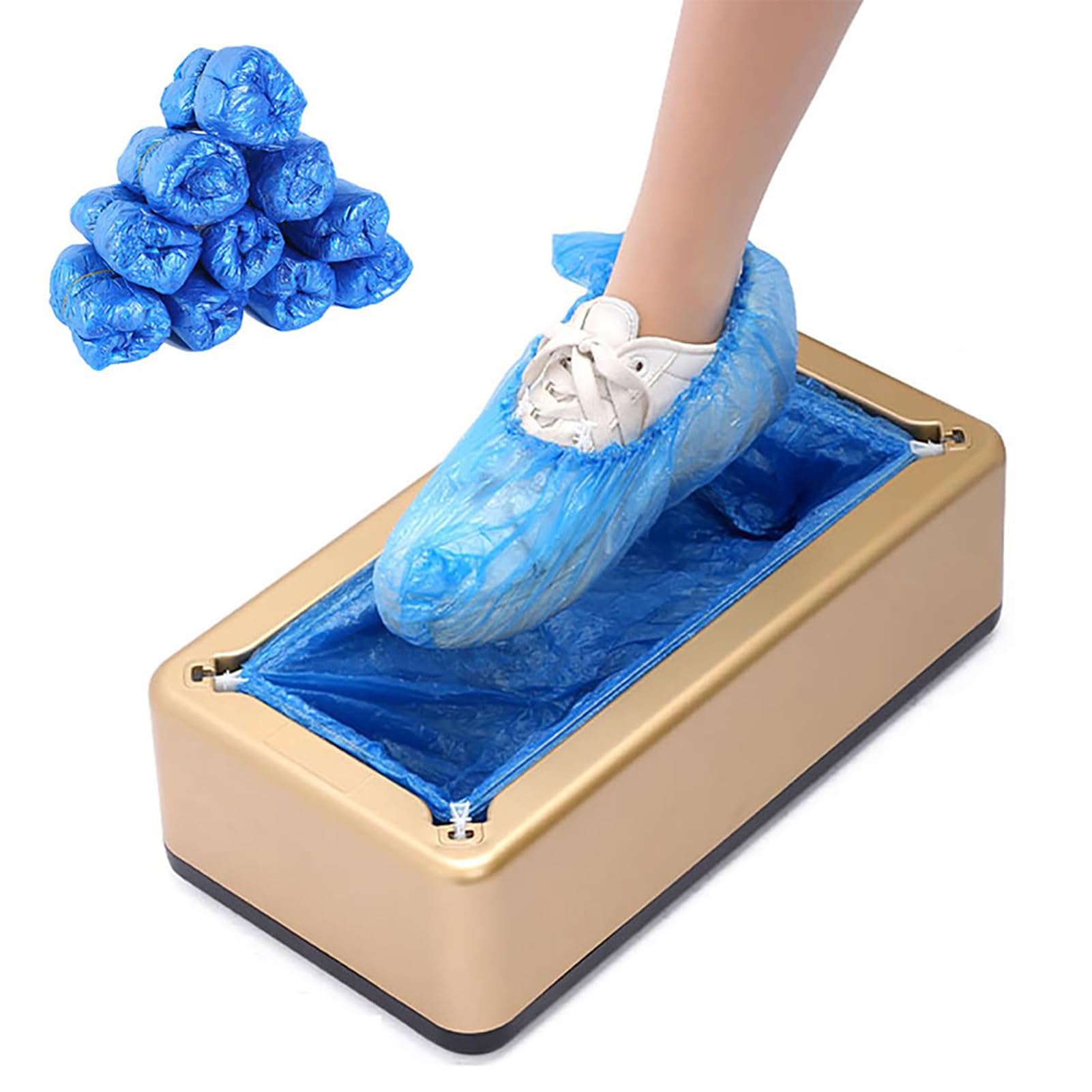 Genérico Dispensador Automático De Cubrezapatos, Dispensador Portátil De Cubrezapatos, Cubrezapatos Impermeable Y A Prueba De Polvo, Dispensador De Cubrezapatos Médico Y Doméstico (100ShoeCover)