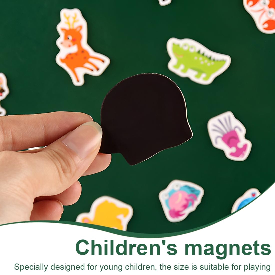 36 Pcs Magneti Bambini Calamite Frigorifero Animal Magnets Calamite Frigorifero Bambini Giocattoli Educativi in Legno Magneti per Cartoni Animati per Lavagne Magnetiche Frigoriferi E Lavagne