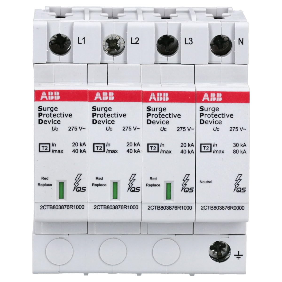 ABB OVR T2 3N 40 275 P SPD 3P+N 40KA