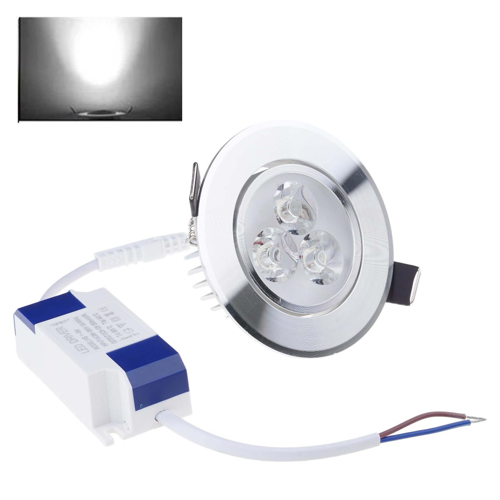 OSNIYAW Recessed Ceiling Lights Replacement 3W Spotlights Round Ceiling Spots Light for Indoor Light Spotlights