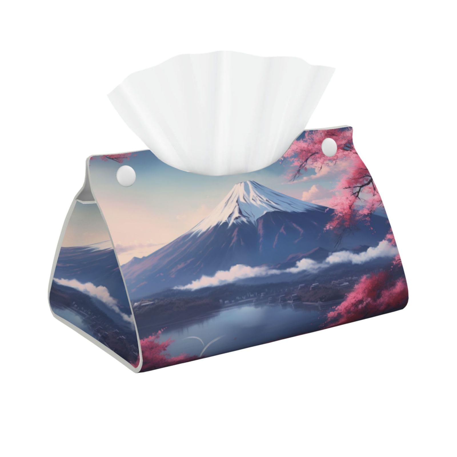 Amazon.co.jp: Tissue Case, Japanese Style, Mt. Fuji, Cherry 