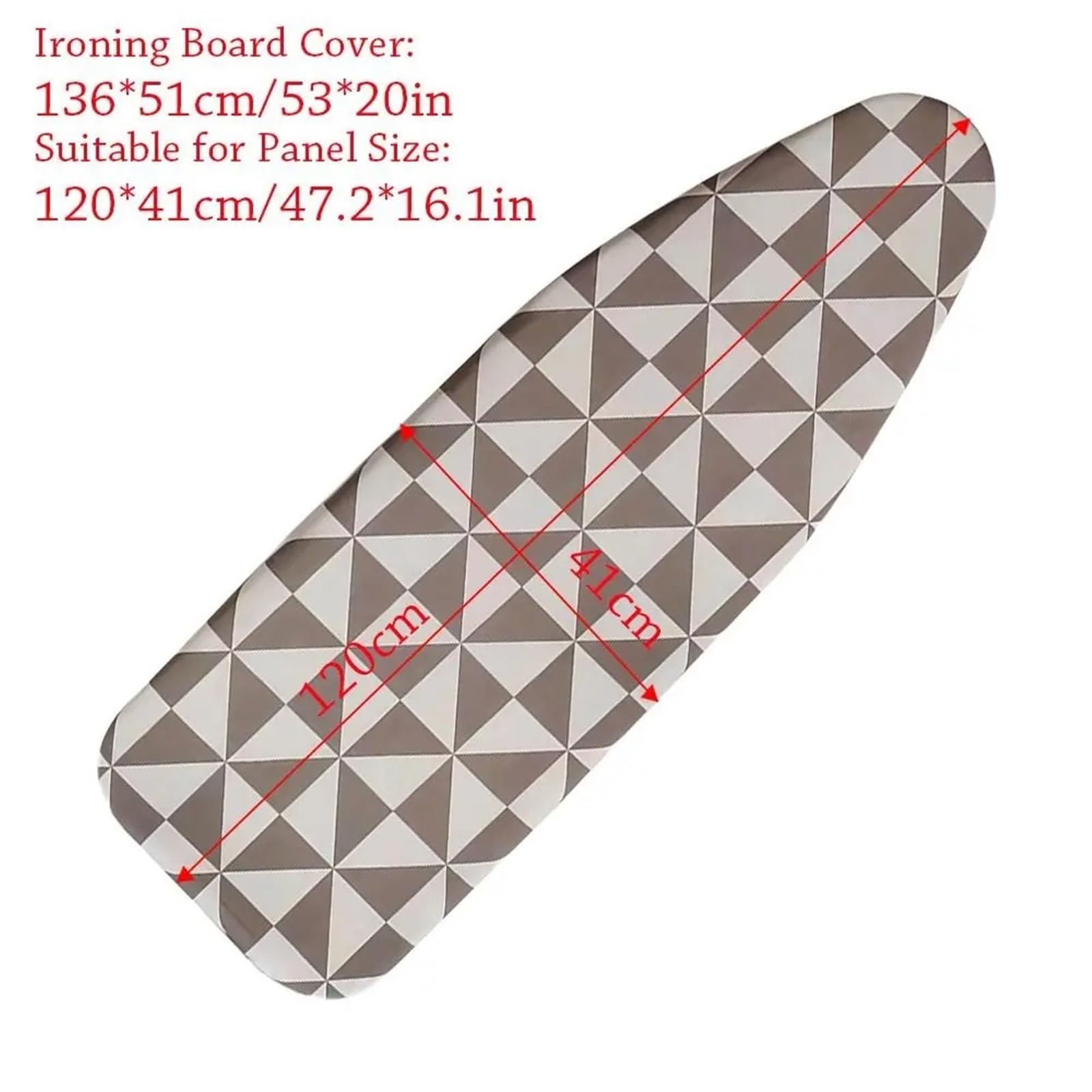 Coperture per assi da stiro, Panno durevole for asse da stiro, cuscinetto addensato resistente al calore, forniture universali for bucato, imbottito stampato(1 for Panel 120x41cm)