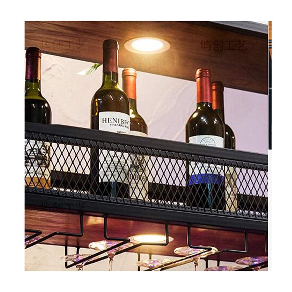 Amazon｜アイアンバーワインラック、バーハンガー、逆さまワイングラス