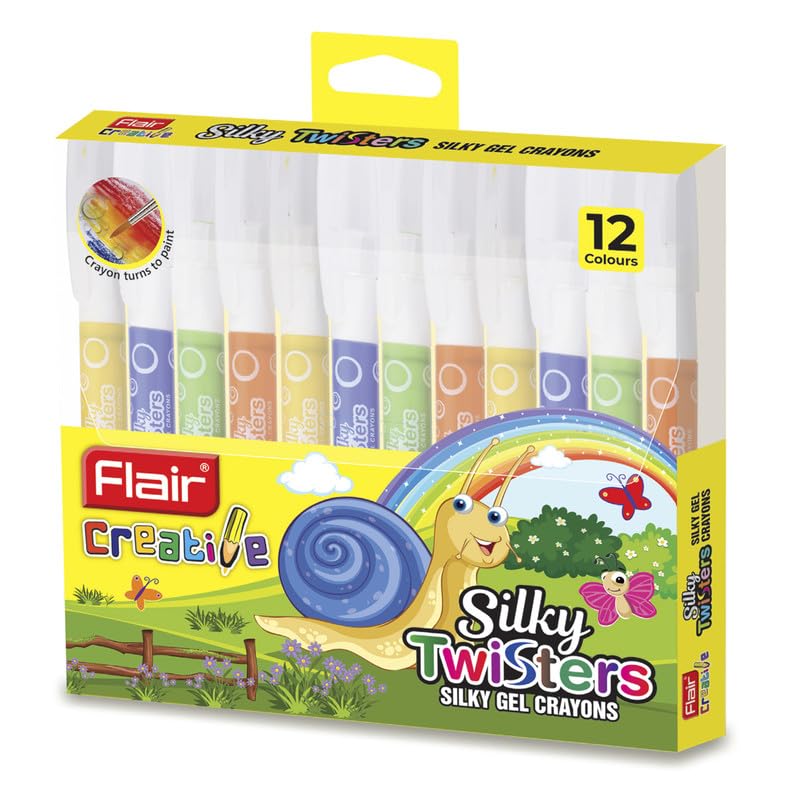 SILKY TWISTERS GEL CRAYONS (12 PCS SET)