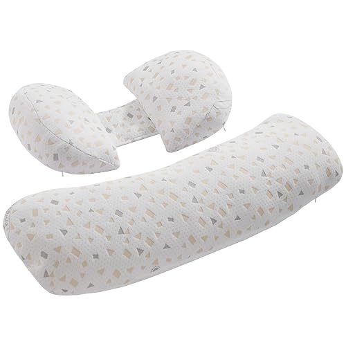 Miniatura 9 de VEVOR Almohadas de embarazo para dormir, almohada de maternidad ajustable para mujeres embarazadas, suave almohada corporal de embarazo con funda