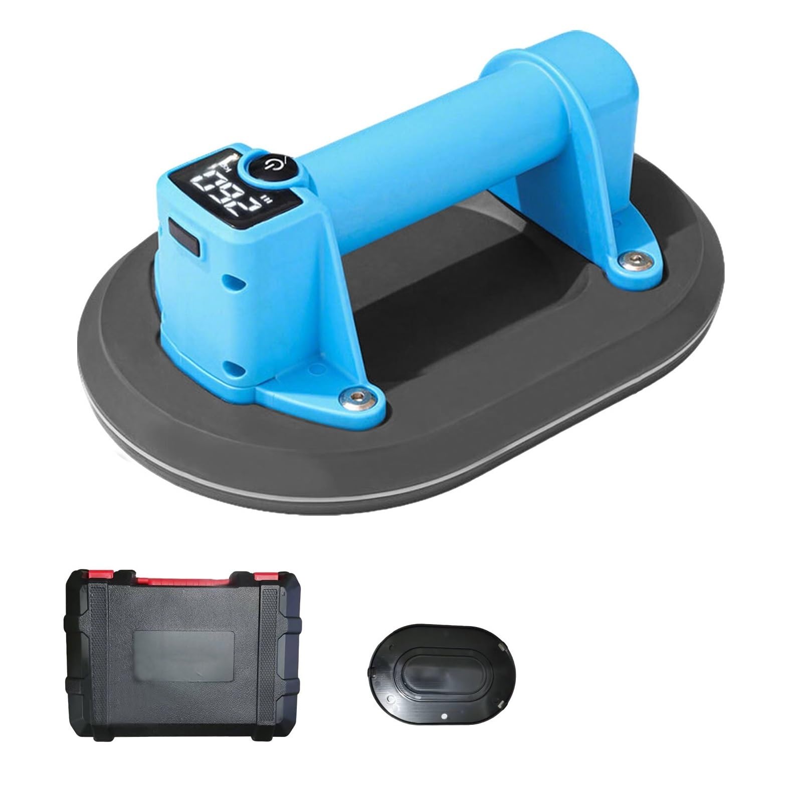 Ventosa de vacío eléctrica grado industrial con pantalla intelinte, capacidad carga 200 kg, elevador baldosas granito y vidrio alta resistencia, duradera resistente para levantar baldosas