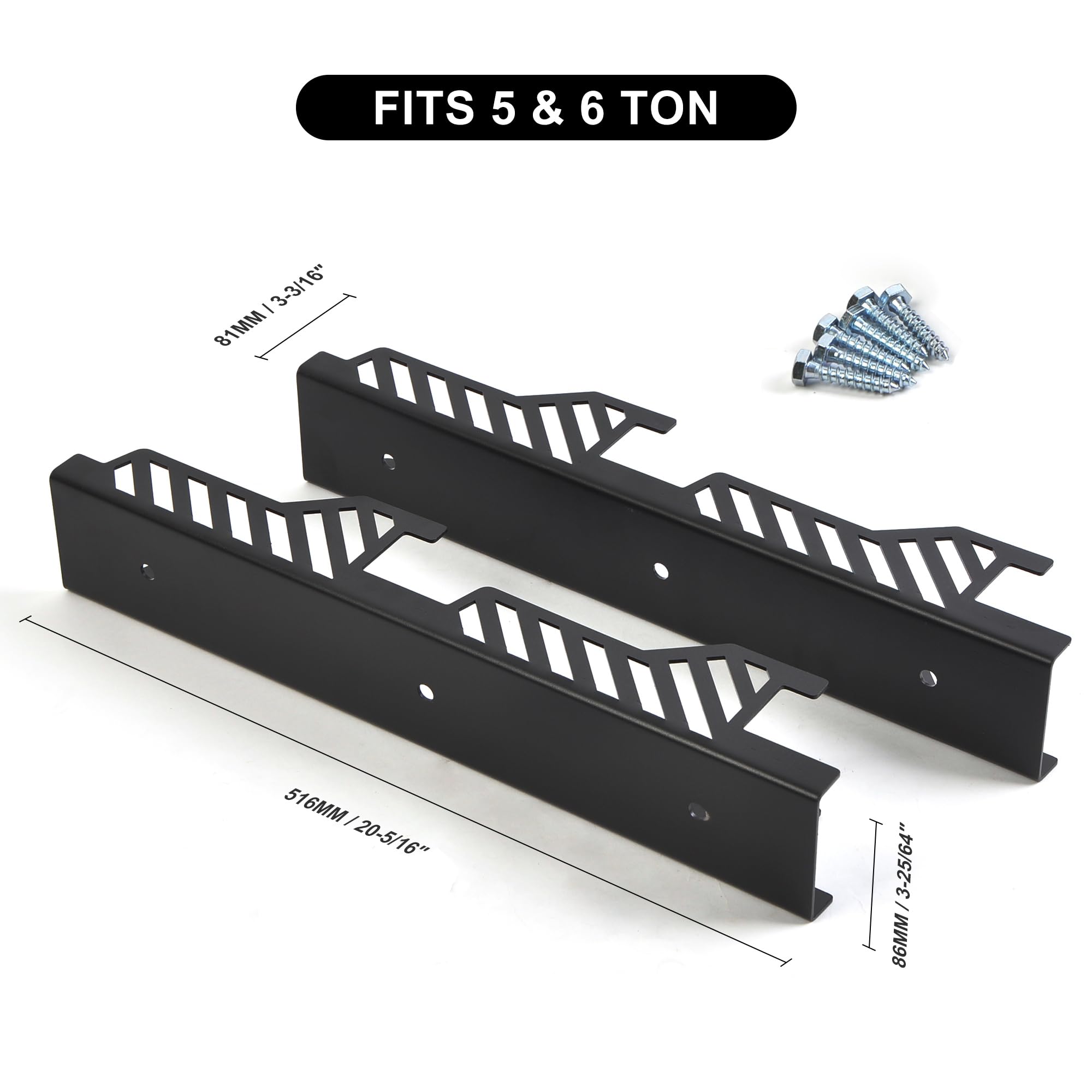 Fiqops Chandelles d'essieu - Capacité de charge 3 T - Hauteur réglable de 285 à 430 mm - Avec goupille de sécurité et patins en caoutchouc - Convient