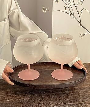 Amazon | kiyokyou「SNS風」かわいい 美しい脚付グラス 日本酒
