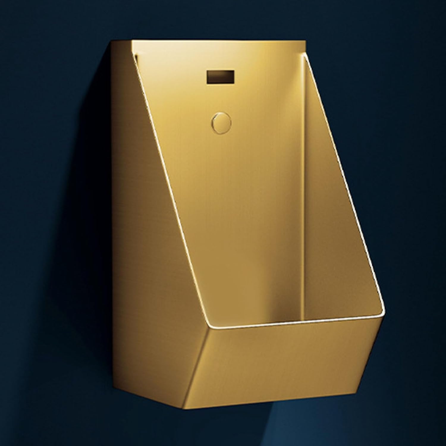 304 Stainless Steel Urinal,Wall Mounted Bathroom Urinal,Commercial Anti-Odor Men's Adult Urinal,Bar Men's Urinal,Intelligent Sensor Flush Male Urinal Gold