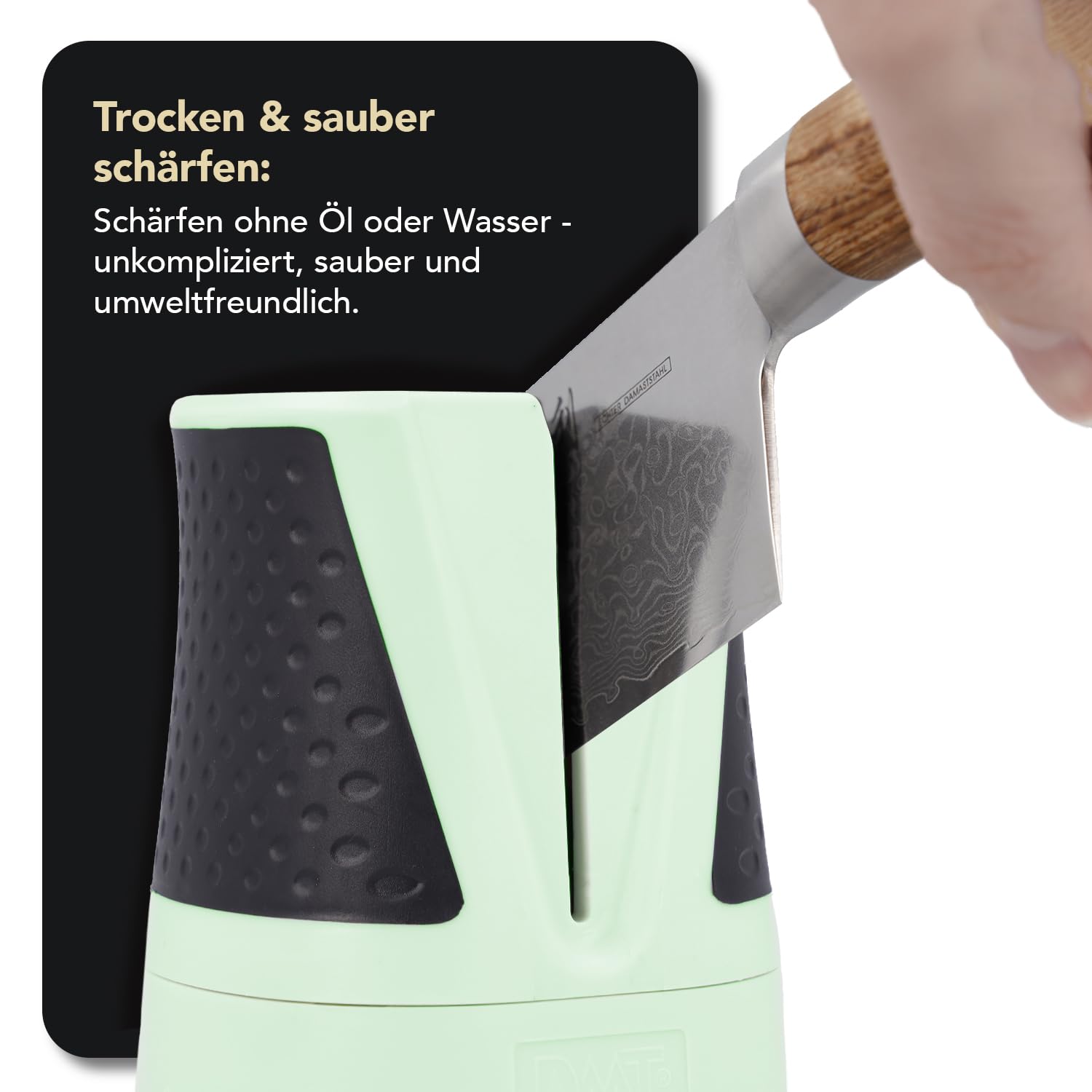 DMT SimpleSharp Mint Bundle Grob, Fein & Extrafein | Diamant Messerschärfer für rasiermesserscharfe Klingen mit perfektem Schleifwinkel | Schärft beidseitig mit extraharten Diamant-Steinen