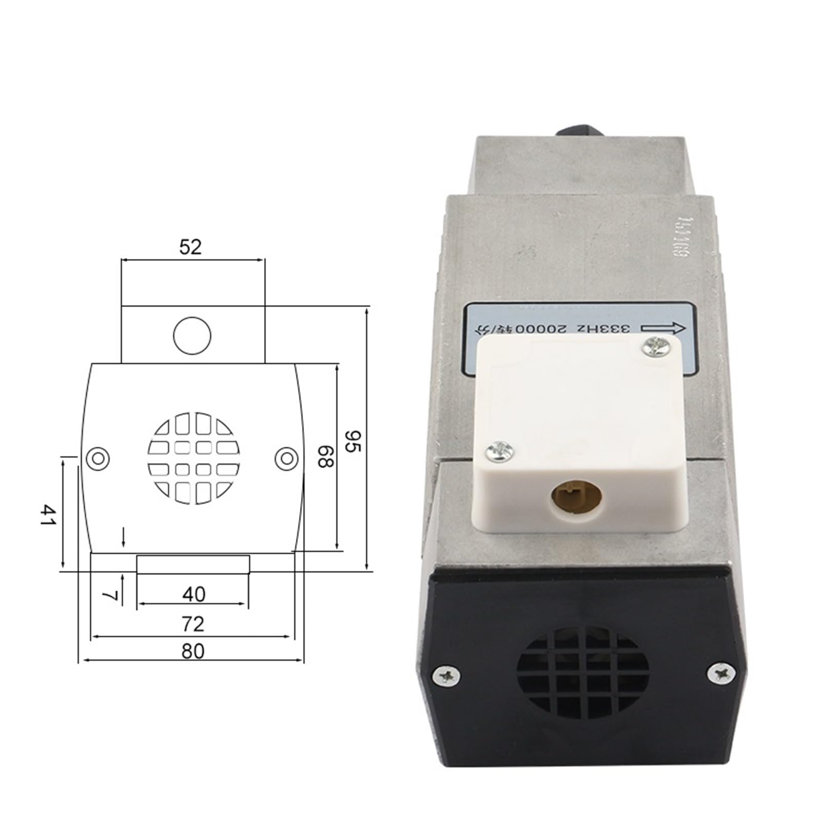 Frezarka CNC 700 W, wrzeciono kwadratowe, 20000 obr./min, 333 Hz, 220 V, ER11, 0,7 kW, silnik wrzeciona grawerowania do obróbki drewna chłodzony powietrzem