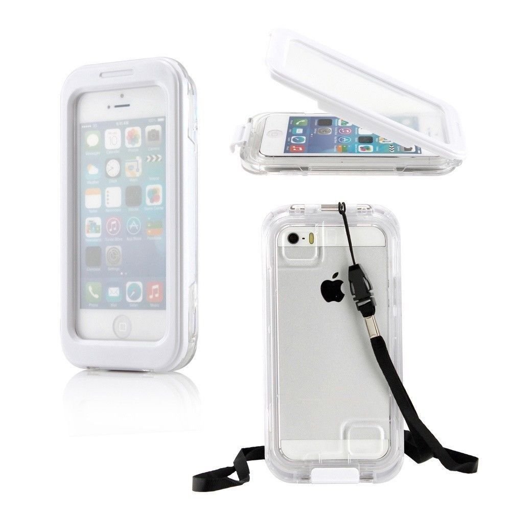 VersionTech White Waterproof Diving Shockproof DirtProof SnowProof Protection TouchScreen Case Cover for Apple iPhone 5S 5 4S 4